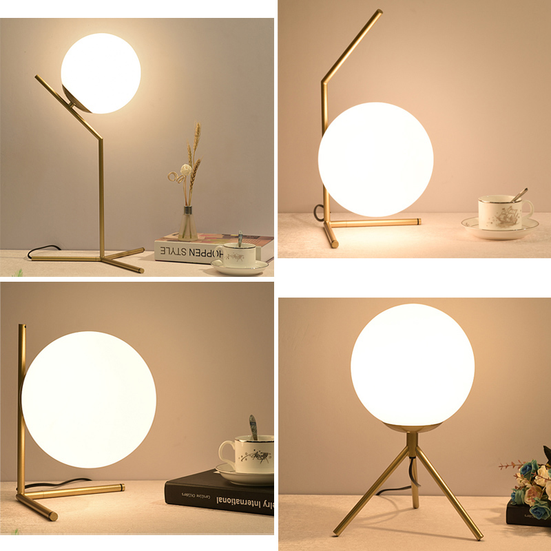 Nordic simple desk lamp bedroom bedside lamp creative ins girl remote
