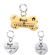Personalized Dog ID Tag Stainless Steel Pet ID Tag