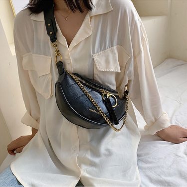 Women's Vintage Textured Leather Shoulder Bag—1