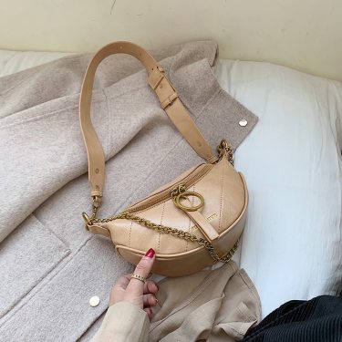 Women's Vintage Textured Leather Shoulder Bag—5
