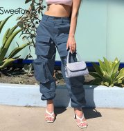 Multi-Pocket Basic Loose And Versatile Street Trousers Trend