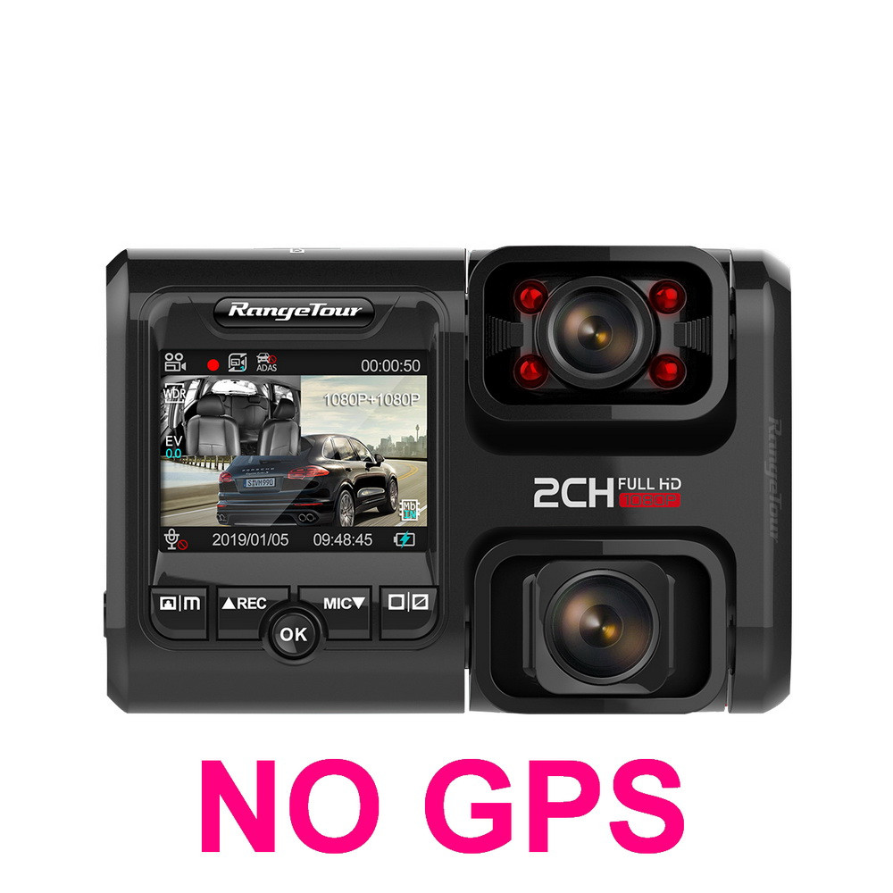 HD 2160P No Light Night Vision Driving Recorder Dual Lens With GPS