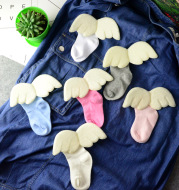 Children's Boneless Socks Angel Children's Socks Thin Solid Color Cotton Socks