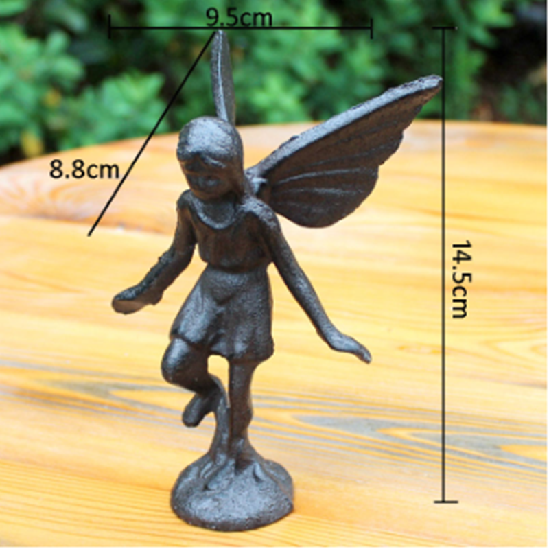 Statue ange en fer pour jardin