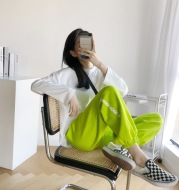 Loose Drawstring Elastic Waist Sports Casual Pants