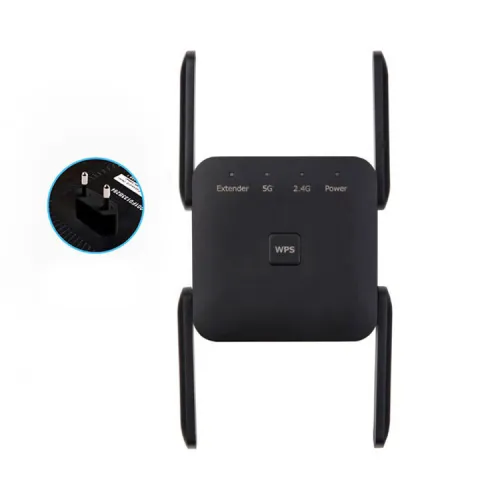 Color: EU Black - Wireless repeater