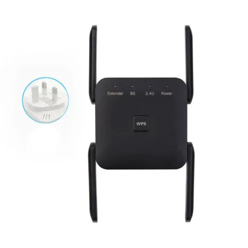 Color: UK Black - Wireless repeater