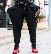 Loose and Enlarged Men's Chinese Style Fat Guy Casual Pants Spring and Autumn