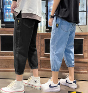 Summer Thin Men's Sports Casual Pants Loose Straight Leg Jeans