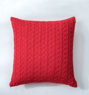 Double Twist Button Knitted Pillowcase Without Core