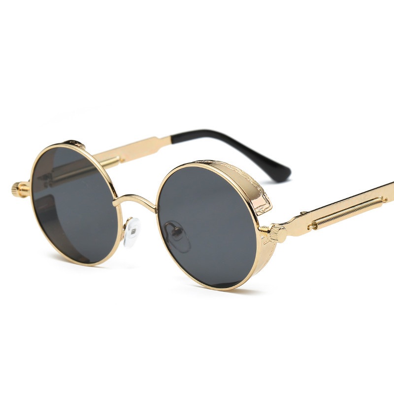 1612755056894 - Austin Powers Vintage Round Metal Frame Sunglasses