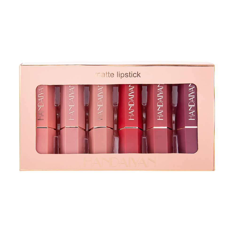Matte Matte Lipstick Gift Box Set Non-stick Cup Lipstick Lipstick ...