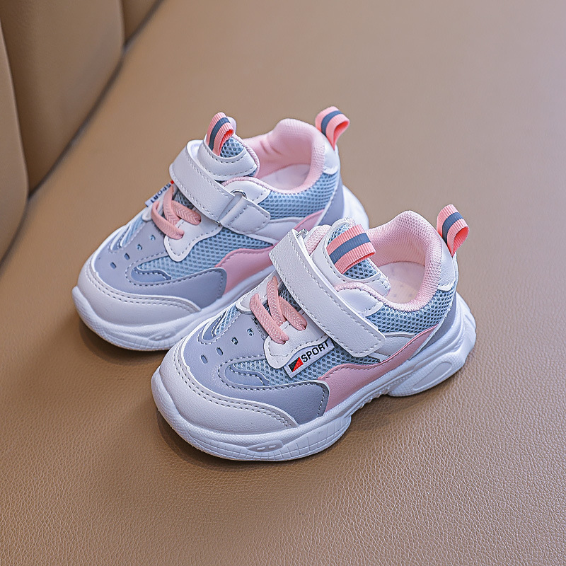Color: Pink, Size: 30 - New Children's Sports Shoes Boys Old Shoes Girls
