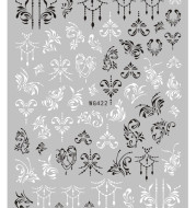 Nail Sticker Export Black and White Line Nail Sticker