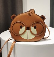 Cute Squirrel Small Round Bag Fashion One Shoulder Messenger Bag Women