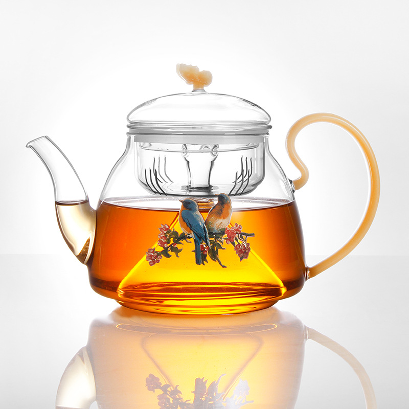 Canterbury steaming glass teapot