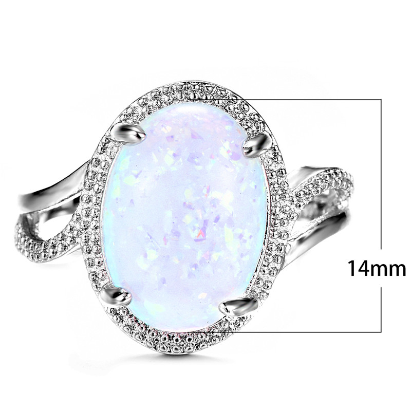 1613625212881 Opal Ring Cross-border Wish Hot Sale Jewelry Fashion Lady Opal Ring Opal Ring Jewelry