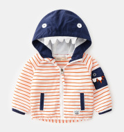 Boys Children's Striped Trendy Monster Jacket Hoodie
