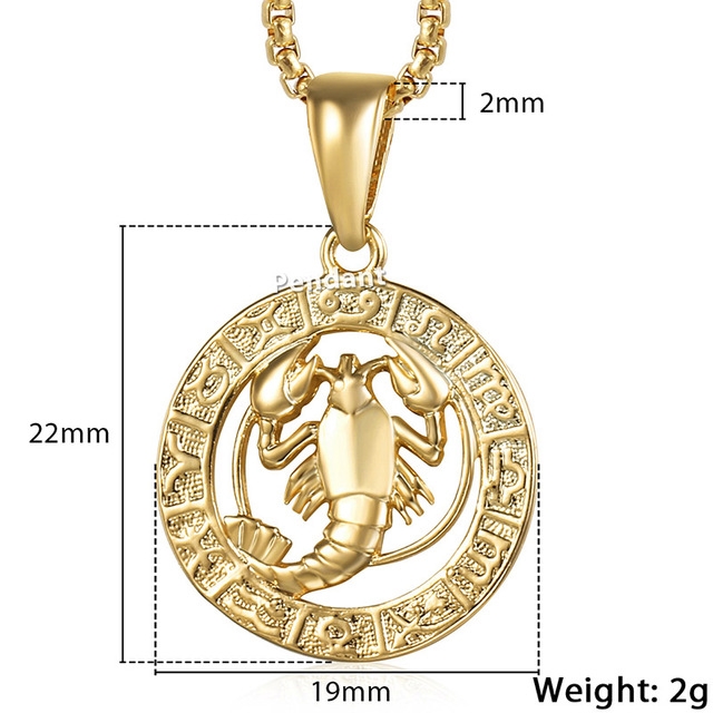 Zodiac Pendant Necklace 14