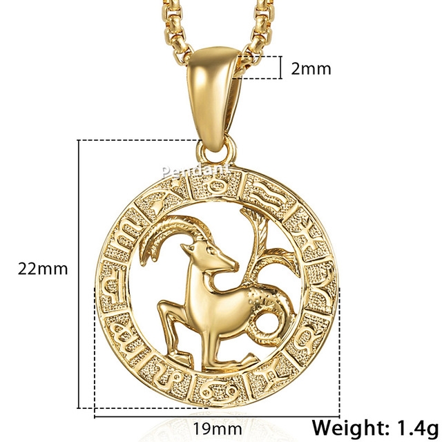 Zodiac Pendant Necklace 12
