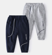Western Style Pants Spring Solid Color Children's Single Pants