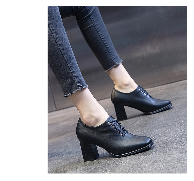 1613802441322 - New Spring Spring And Autumn Deep-Mouth Mid-Heel Women's Shoes