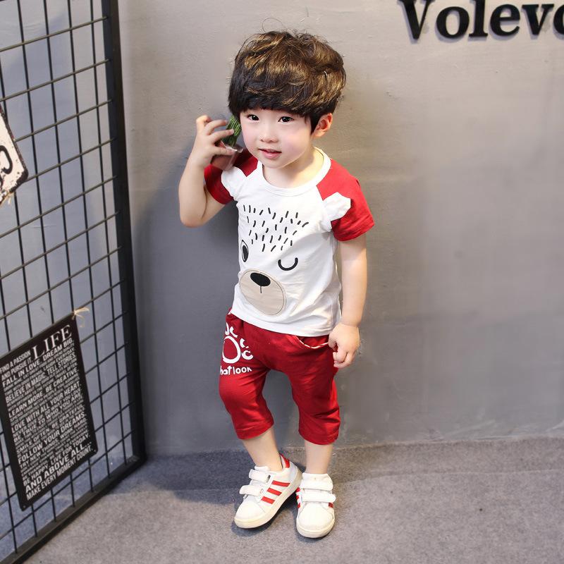 High Quality Summer Baby Toddler Boys Shirt and Shorts Outfit