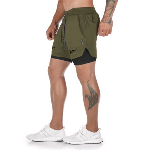 1613981029164 - Quick-drying Double-layer Fitness Pants Men's Outdoor