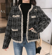 Little Fragrant Tweed Short Jacket Women's Trendy Top