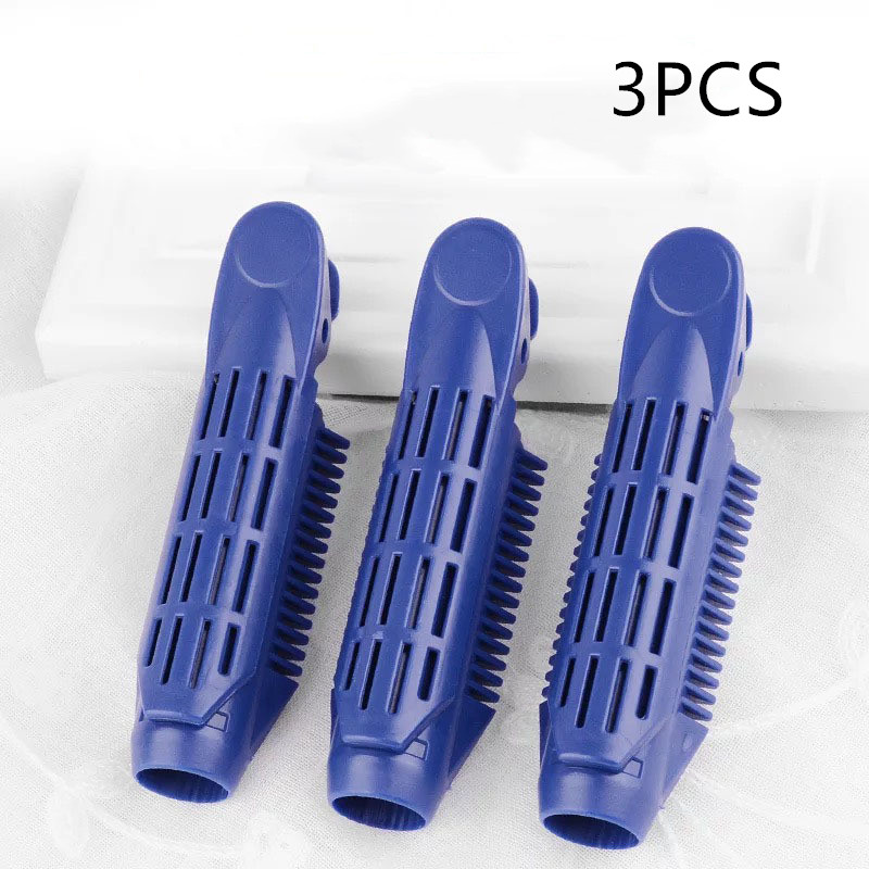 Color: Navy Blue, quantity: 3PCS - Hair Root Fluffy Artifact Head Curling Tube