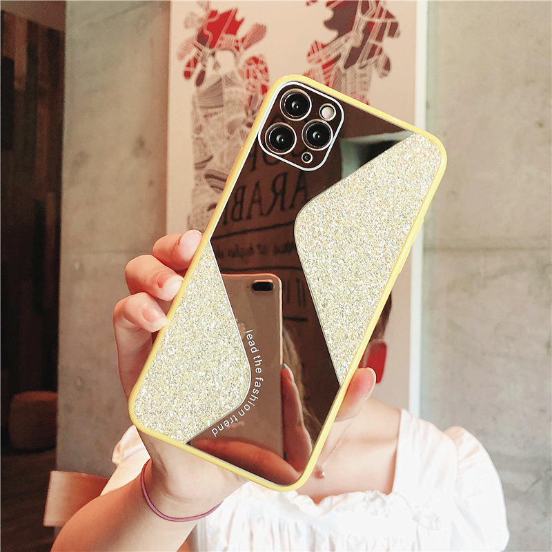 1614423738168 - Makeup Mirror Phone Case S-Shaped Candy Glitter