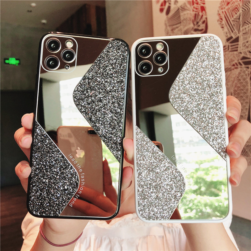 1614423738169 - Makeup Mirror Phone Case S-Shaped Candy Glitter