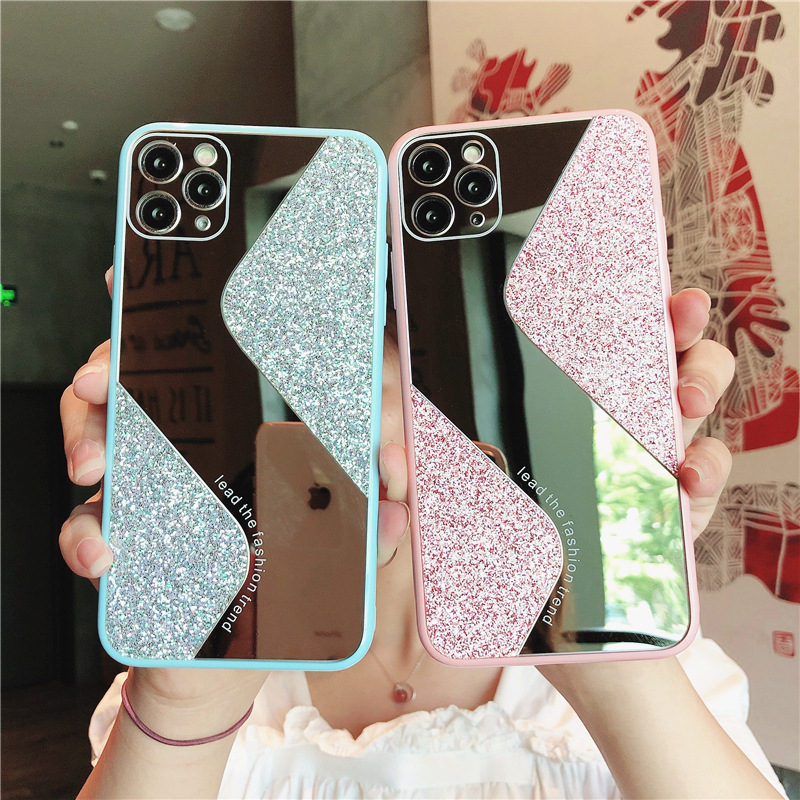 1614423738173 - Makeup Mirror Phone Case S-Shaped Candy Glitter
