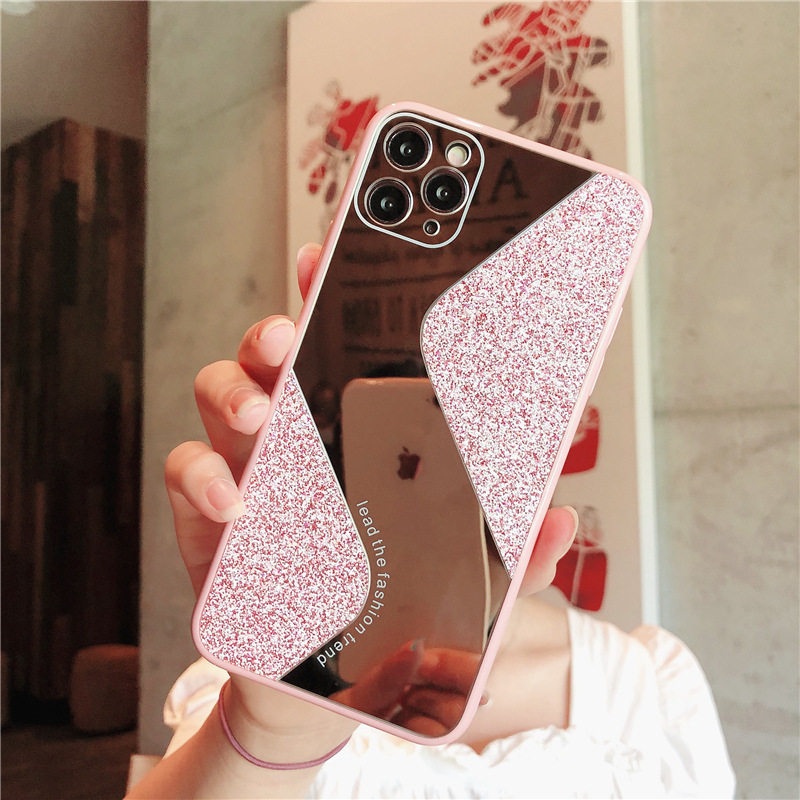 1614423738240 - Makeup Mirror Phone Case S-Shaped Candy Glitter