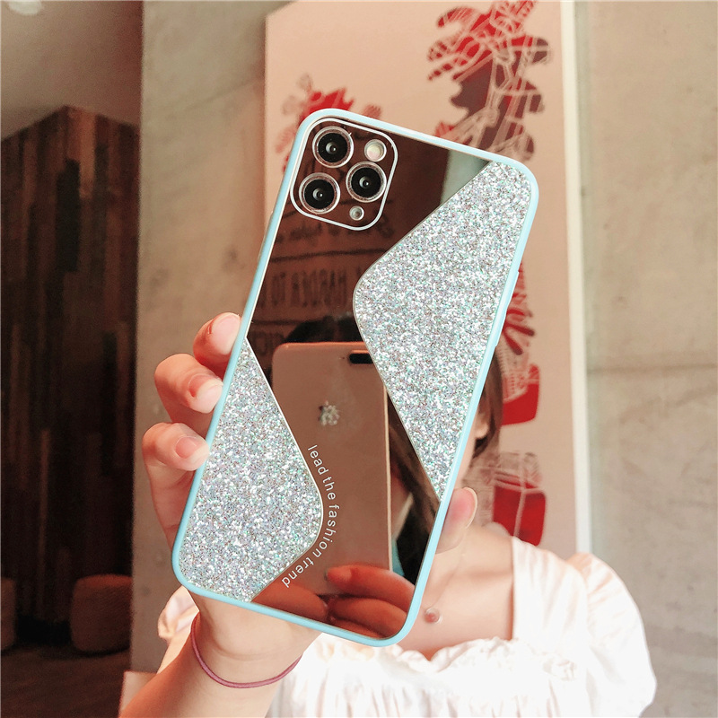 1614423738418 - Makeup Mirror Phone Case S-Shaped Candy Glitter