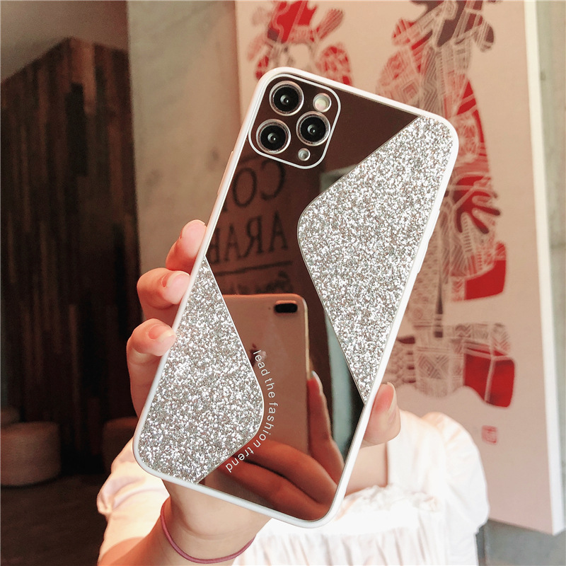 1614423738438 - Makeup Mirror Phone Case S-Shaped Candy Glitter