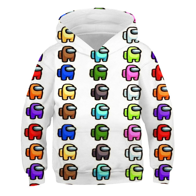 Among Us Hoodie Kids Size Boys Girls Long Sleeve Hooded - CJdropshipping