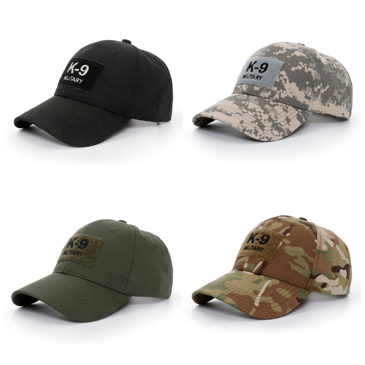 Camouflage Tactical Baseball Cap K9 Embroidered Cap - CJdropshipping