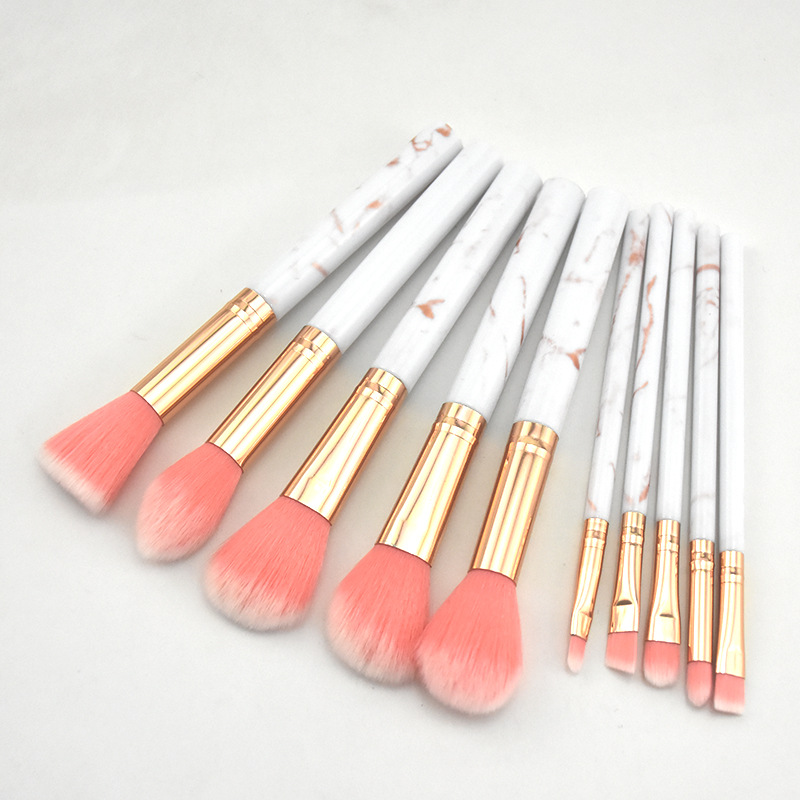 style: D - 10 Sets Of Marbled Makeup Brushes For Beginners