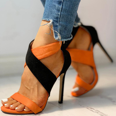 Women's Fashion With Color Matching Sandals—2