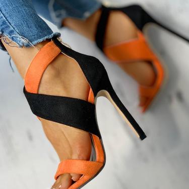 Women's Fashion With Color Matching Sandals—1