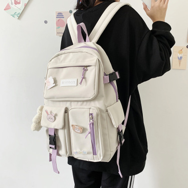 Japanese Harajuku Vintage Sense Student Schoolbag Female All-match Travel Backpack—2