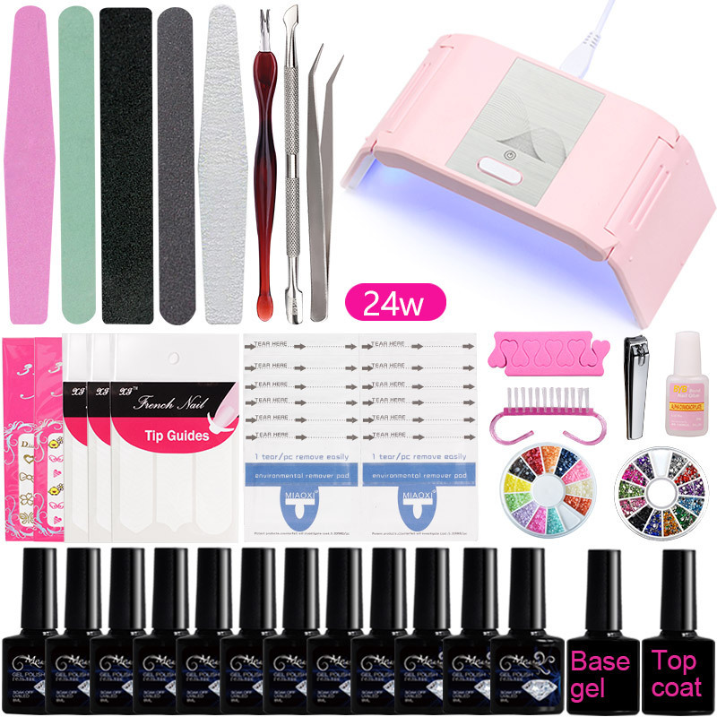 Color: 8, power: EU - Nail Kit Tools For Beginners
