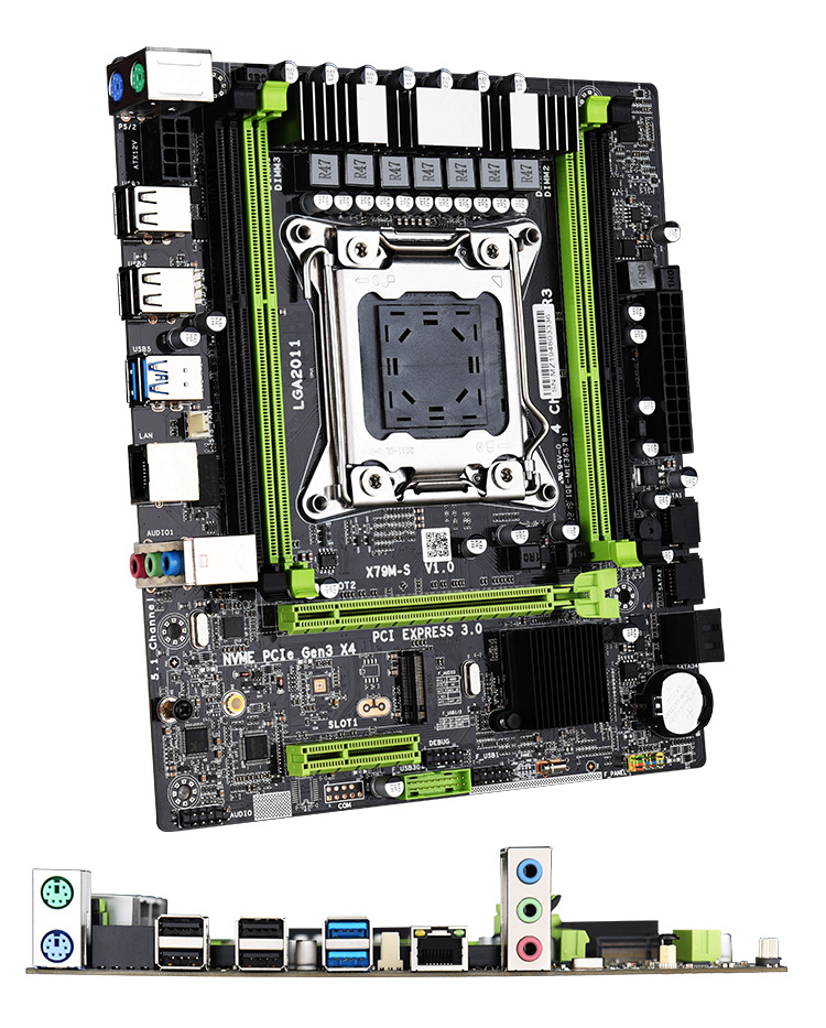The new X79 computer motherboard 2011 pin supports Zhiqiang E5