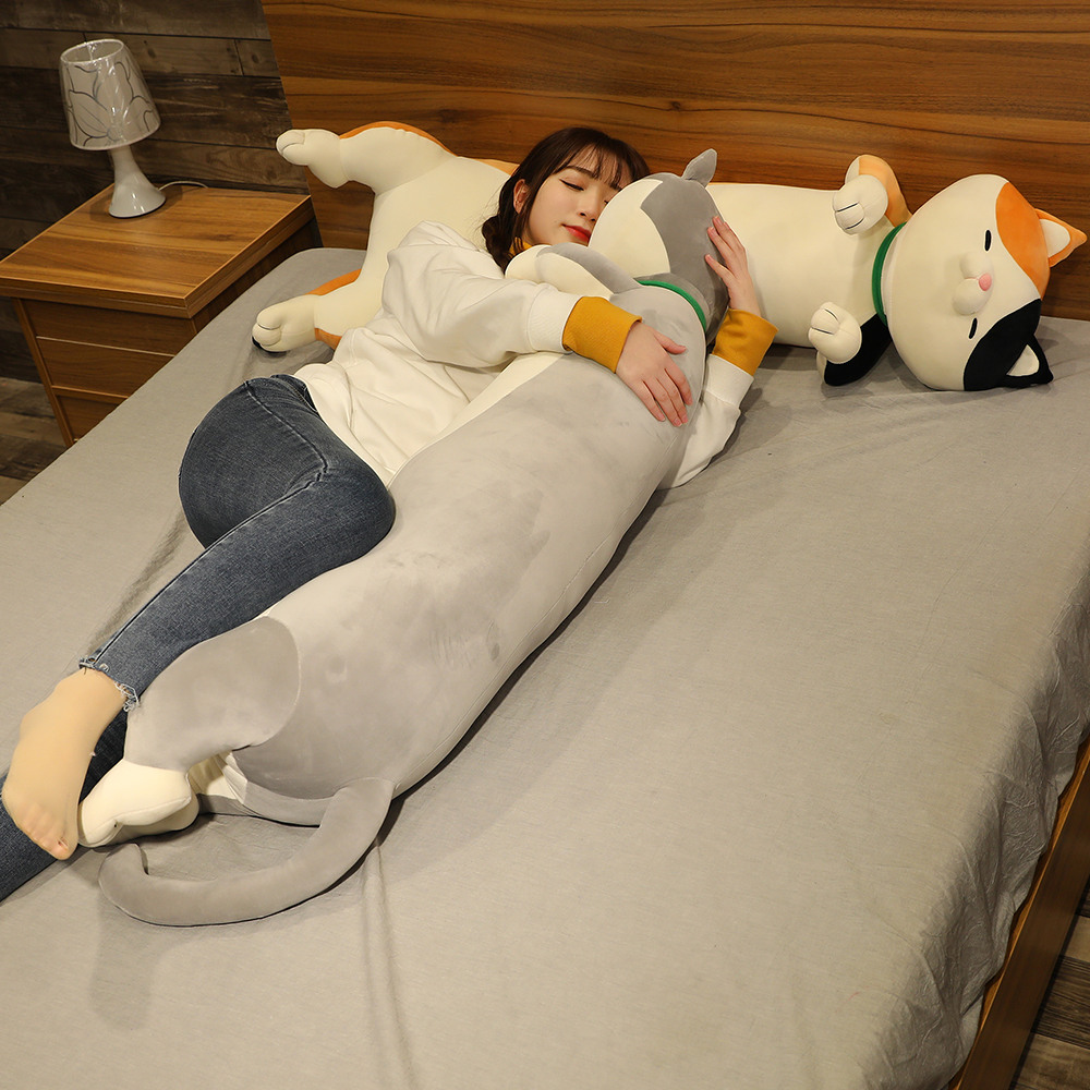 giant cat plush body pillow
