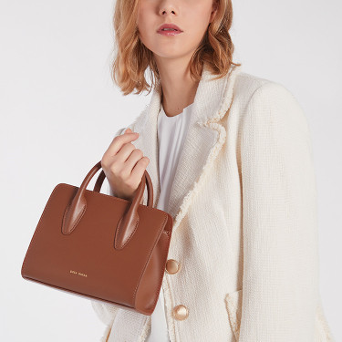 Commuter Small Square Bag With Single-Shoulder Leather Messenger—7
