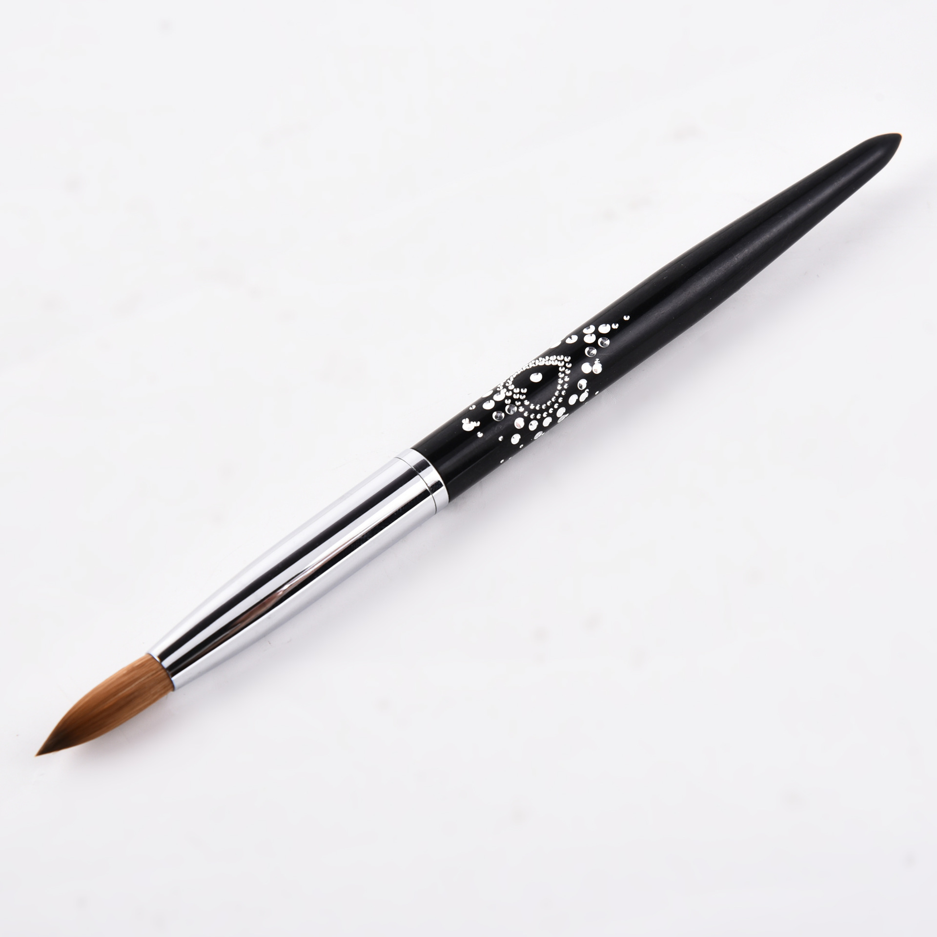 Multi-Specification Mink Hair Manicure Brush Flat Head Nail Polish Glue Painted Phototherapy Pen