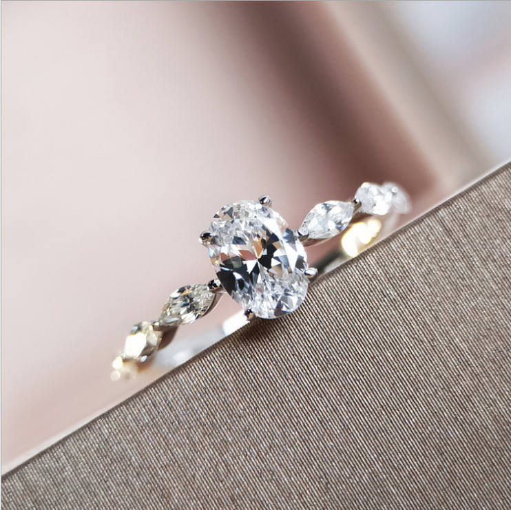 Simulation Moissanite Dove Egg Diamond Ring Female Ring - CJdropshipping