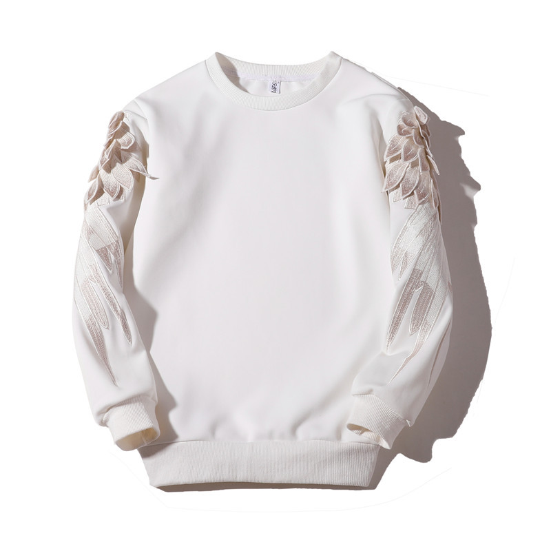 Pull ailes d'ange blanc