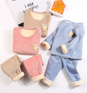 Thermal Underwear Suit Baby Plus Velvet Padded Home Service